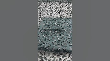 Beautiful leaf work with sequins and cutdana work on Net Fabric. Available in 3 colours.