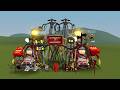 Monster Battle: CHOO CHOO CHARLES, TRAIN EATER, CAR EATER, BUS EATER, HOUSE HEAD, MEGAHORN (GMOD)
