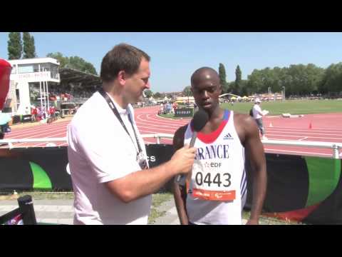 Interview: Clavel Kayitare men's 200m T42 semi-final - 2013 IPC
Athletics World Championships Lyon