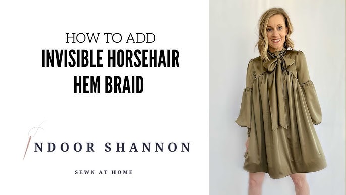 Horsehair Braid Hem - Professor Pincushion