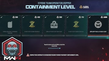 Fastest Way To Raise Your Containment Level In MWZ (New Containment Level Rewards)