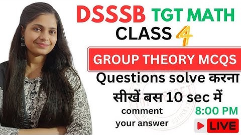 dsssb tgt math group Theory MCQs by @gmt0 #dsssbtgtmaths #grouptheory #dsssbtgtmath2024