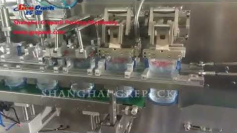 Slant spout nozzles doypack packing machine from Shanghai Grepack