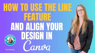 LINES and ALIGNING TEXT in Canva #canva #createoncanva #canvassador