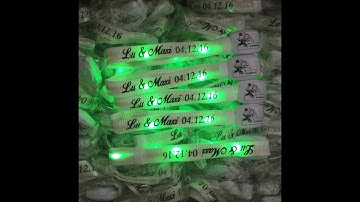 newest Radio control led wristband/bracelet(with remote control and sound activated function)