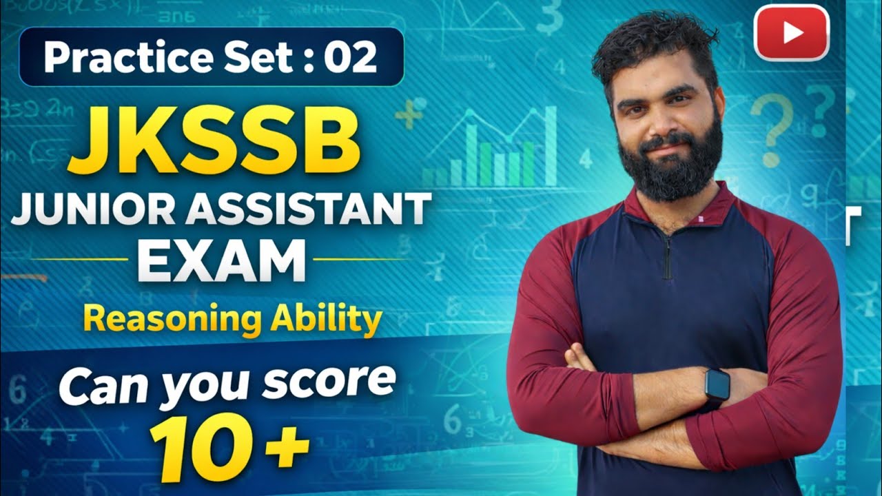 ✅ JKSSB Junior Assistant | Reasoning Practice | Set 1 | Can You Crack It?