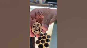 Glowforge QR Code Keychain