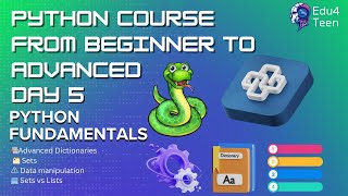 Python Course Day 5: Exploring Dictionaries, Sets & More in Python | Advanced Data Structures |