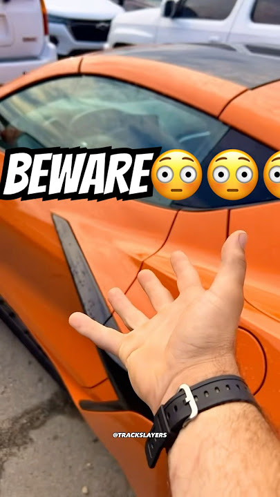 DO NOT BUY A C8 CORVETTE ZR1 IN ORANGE TIL YOU SEE THIS 😳