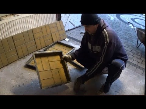 Jak zrobić samemu kostkę brukową (How to make a paving stone)