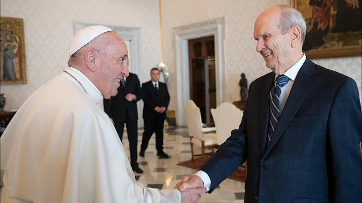 President Nelson Meets with Pope Francis in the Va...
