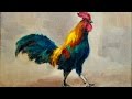 Rooster Demo Painting Easy Paint Faster REAL TIME full length start to finish