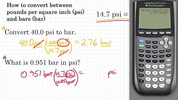 How to Convert Pressure Units: psi & bar