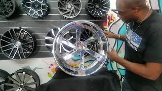 DUBSandTIRES.com 24 Inch 24x15 Intro XLR Twisted Billet Wheels Donks Chevy C10 877-544-8473