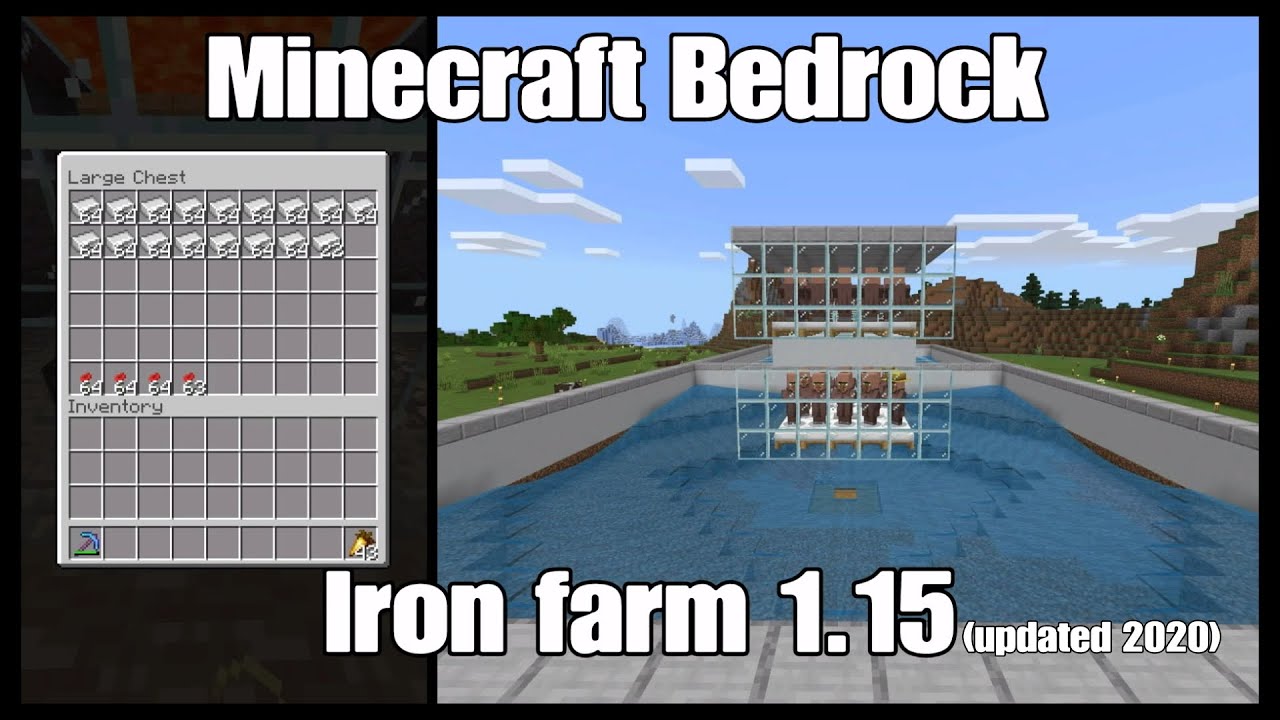 Minecraft Iron farm ps4 (doesn’t work) YouTube