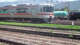 313系普通中津川行南松本駅発車