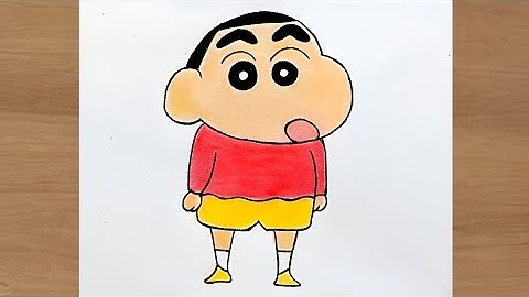How to Draw Shinchan Step by Step| colouring drawing shinchan nohara yo yo| Shinchan drawing easy|