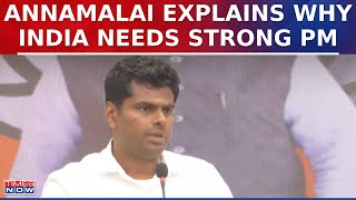 K Annamalai Explains Why India Needs A Strong PM; Lashes Out At Manmohan Singh In Digital Conclave