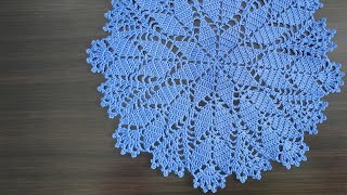 Tutorial merajut taplak meja bulat || Doily ||5