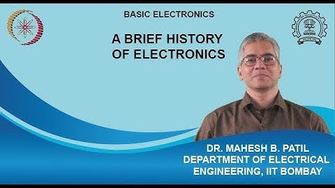 A BRIEF HISTORY OF ELECTRONICS