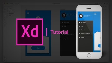 Create a Working Sidebar Menu - Adobe Xd Tutorial