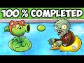 100 completing plants vs zombies