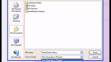 Saving Your Projects in The Print Shop 2.0