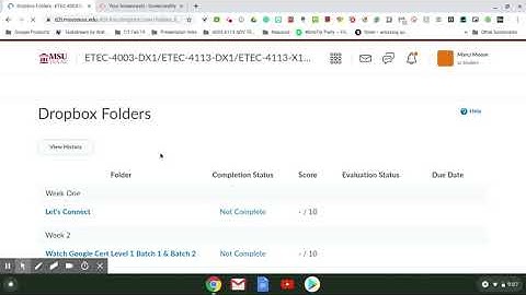 How to upload an Assignment in D2L