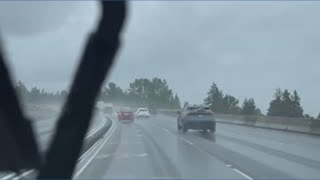Famous Rain=Slow Traffic on  405 SB Wealth