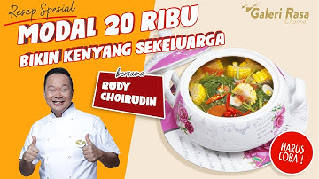 Thumbnail of RUDY CHOIRUDIN | MODAL 20 RIBU BIKIN KENYANG SEKELUARGA! ~ RESEP SAYUR BENING MAGER