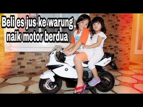 mainan anak perempuan motor vespa motor mainan motor pake listrik motor charge.. 