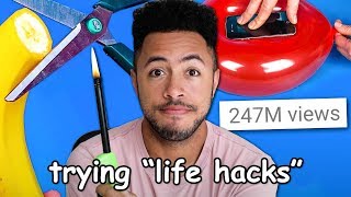 Trying 5Minute Crafts's Awful Life Hacks