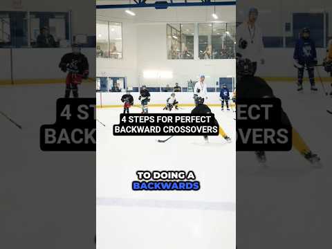 4 STEPS FOR PERFECT BACKWARD CROSSOVERS #hockeycoaching #hockeytraining