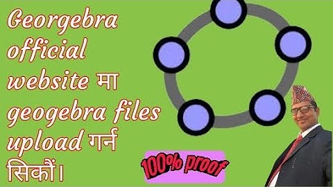 How To Upload Geogebra Files In Geogebra Official Website?
