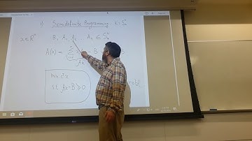 Conic Programming 1, Class 18 06 2019