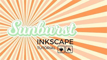 Create a Retro Sunburst Vector background Inkscape Tutorial