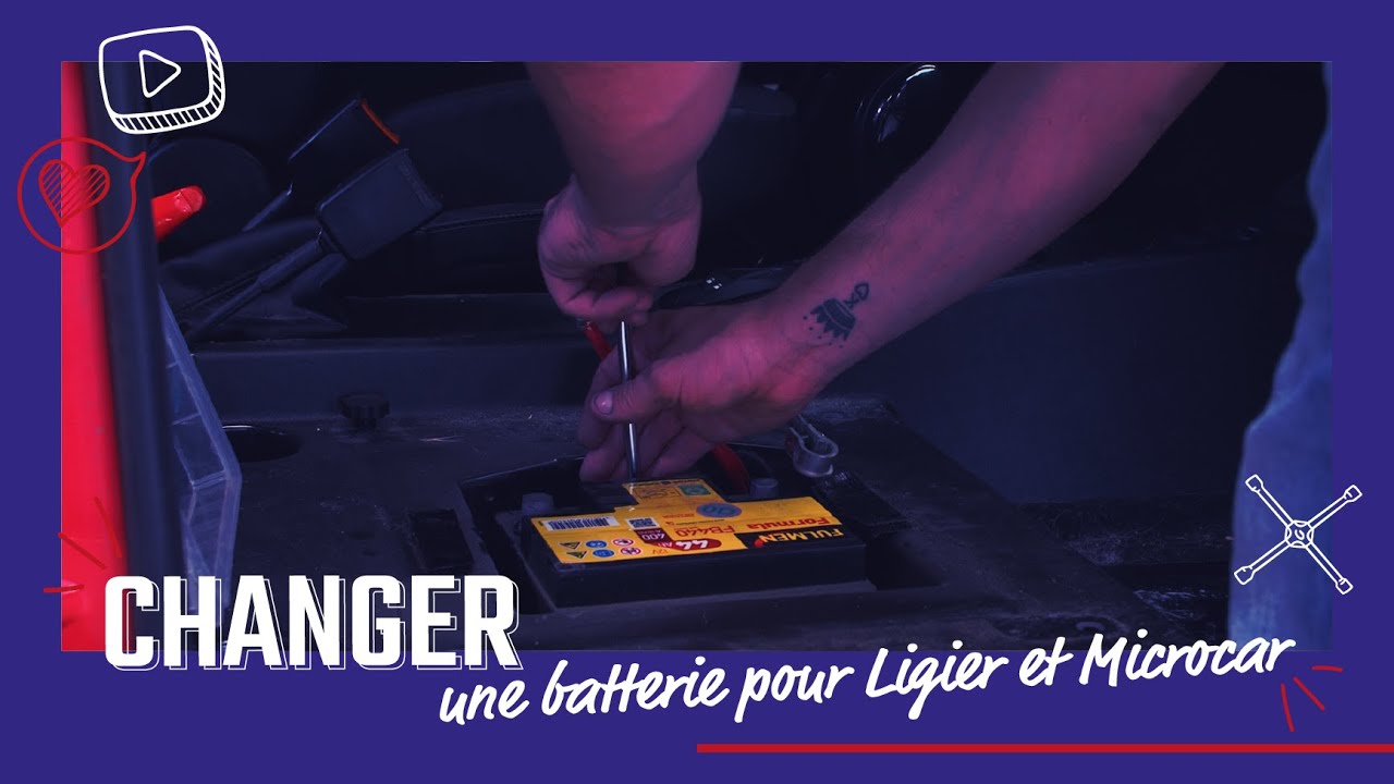 Remplacez la batterie de votre voiture sans permis avec Pièces