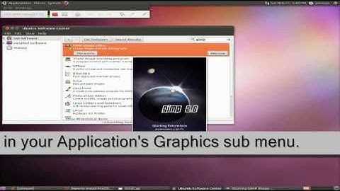 Install Gimp Image Editor with Ubuntu 10.10 Software Center