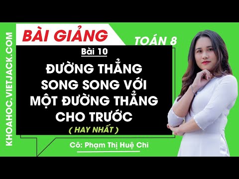 Video: Các đường thẳng song song có xiên các đường thẳng không?