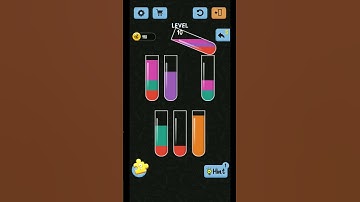 Water Color Sort Level 10 Walkthrough Solution iOS/Android | user help | #shorts