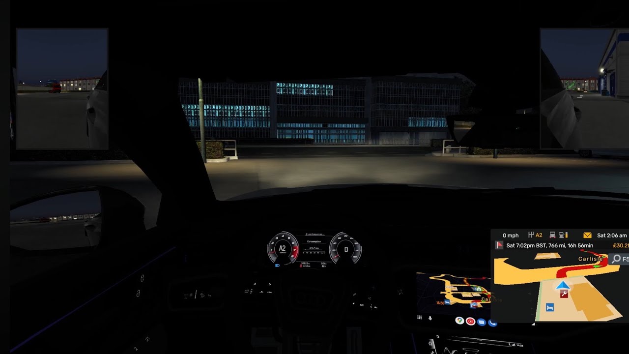 ETS2 | Driving Audi A6 from UK to Germany | SPEEDRUN!