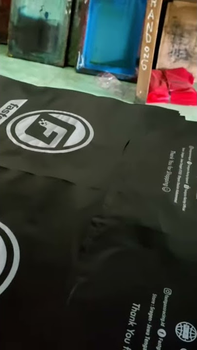 Hasil Akhir Sablon Plastik Distro Fastgass