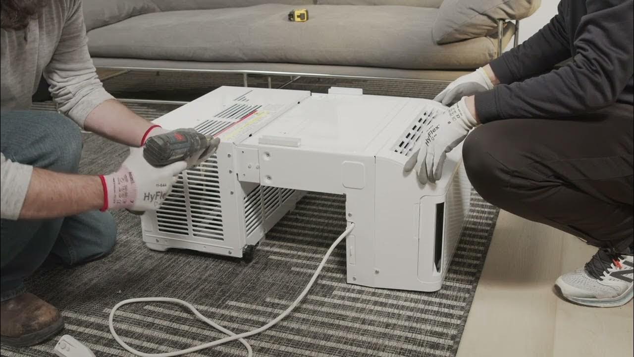 GE Profile™ ClearView™ Window Air Conditioner Installation - YouTube