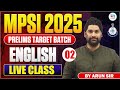 MPSI 2025 | Prelims | English Class - 02 | इसके बाहर कुछ नहीं | MPSI Target Batch | Careerwill