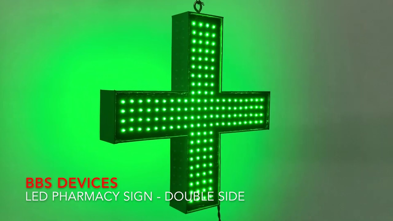 LED Plus Sign boards for medical YouTube
