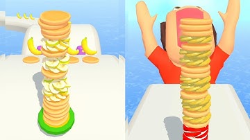 Pancake Run || Level 103 to 106 || All Levels Walkthrough Gameplay || Android and ios gameplay