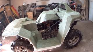 видео: #Квадроцикл из ВАЗ 2115. Изготовление пластика. картинка: #Квадроцикл из ВАЗ 2115. Изготовление пластика.