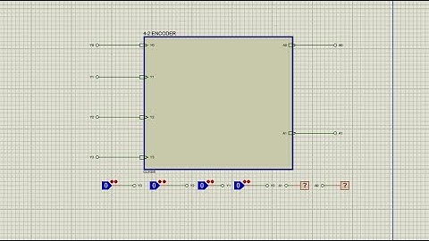 4-2 ENCODER CIRCUIT USING PROTEUS