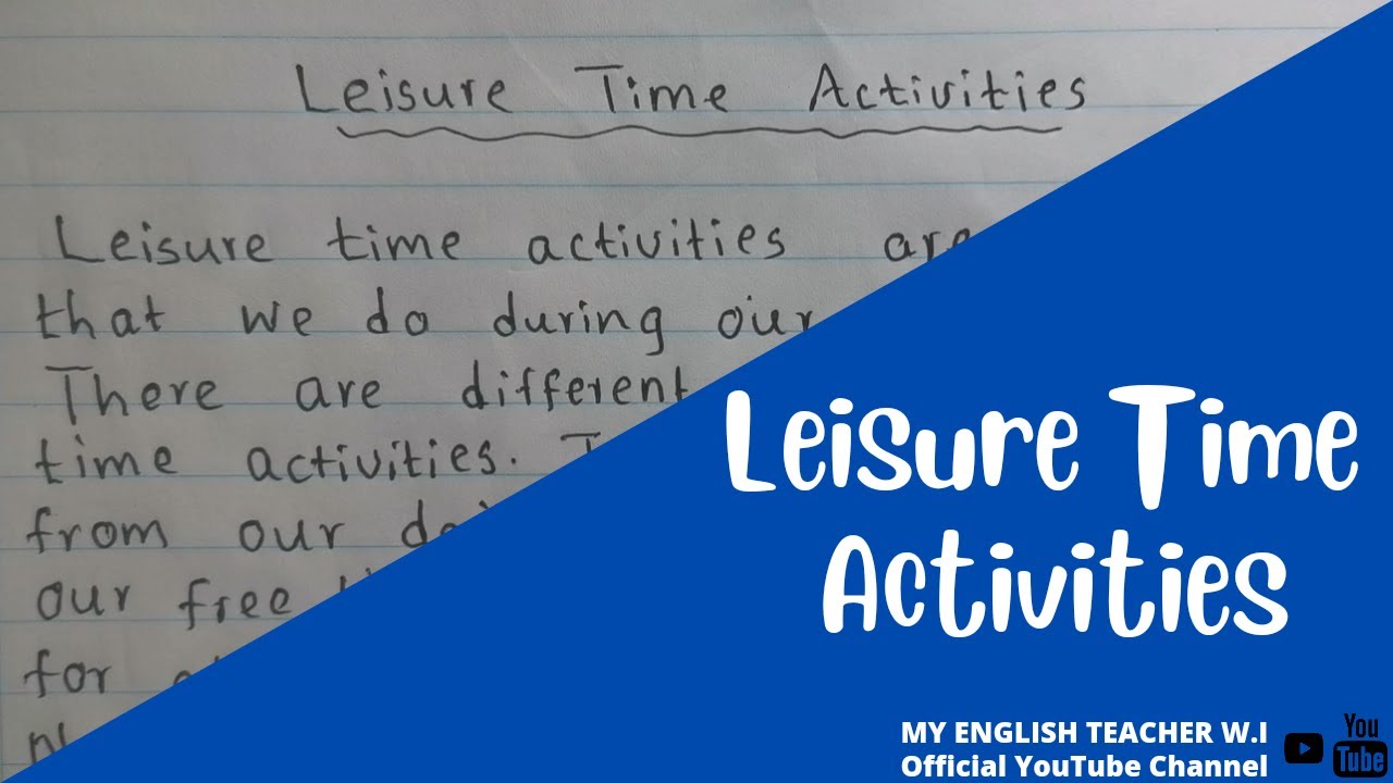 essay a free time activity you enjoy