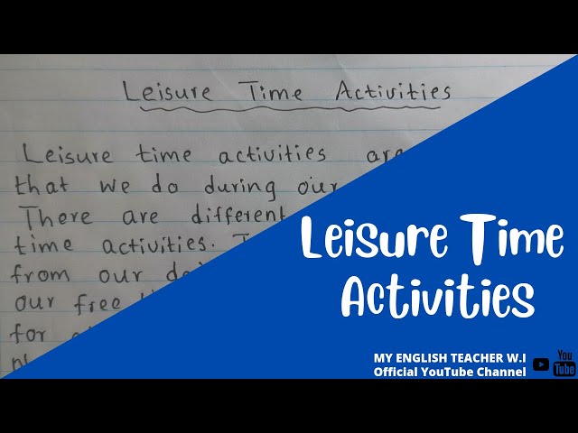 Free Time Activities in English, Woodward English